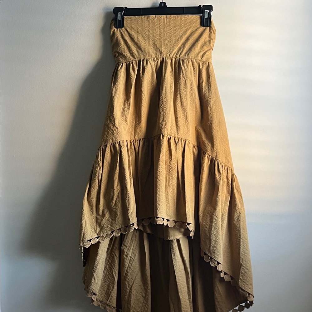 Mauve Tan High-Low Women's Skirt